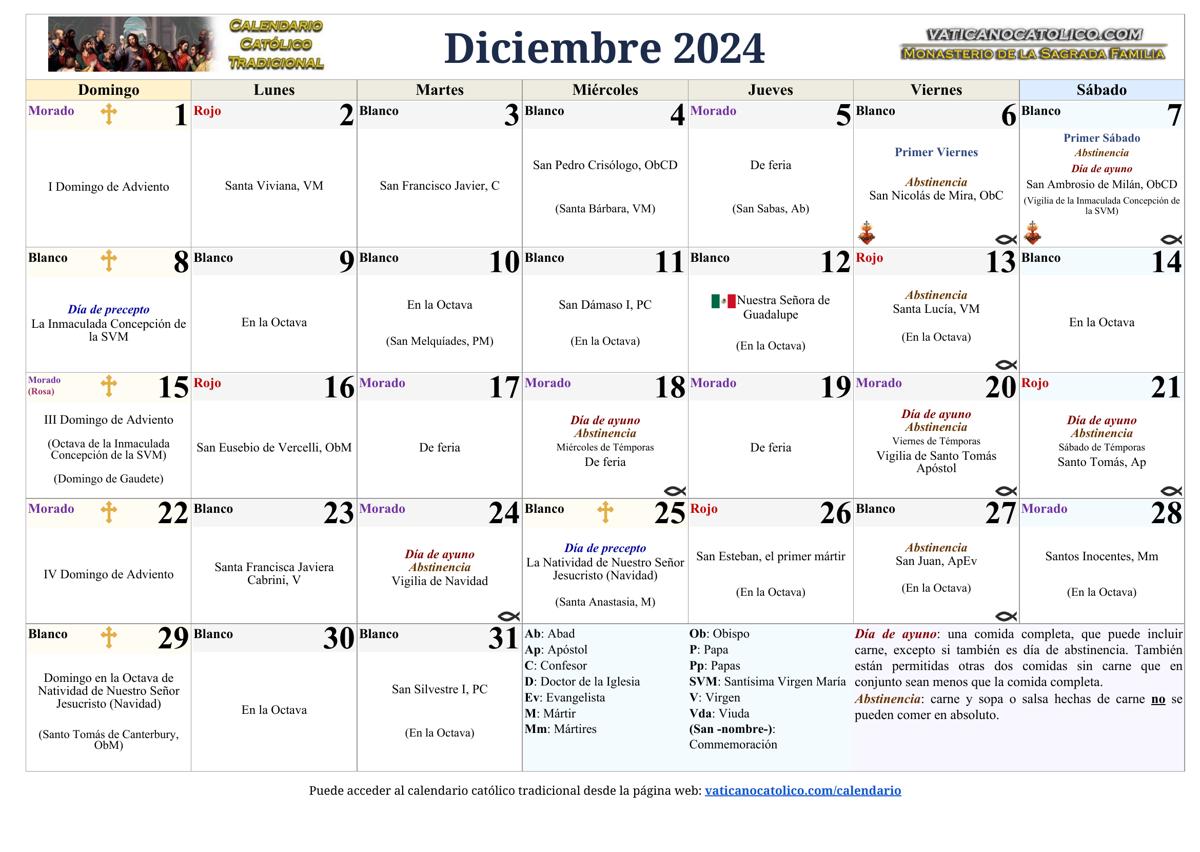 Mes de Diciembre 2024